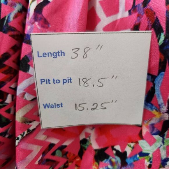 Cynthia Rowley Pink Fit and Flare High Low Dress Size 10 Wedding Guest Dress - Picture 10 of 10